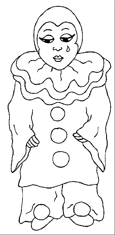 coloriage pierrot 04