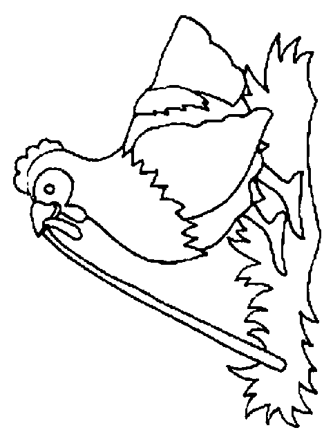 coloriage poule 24