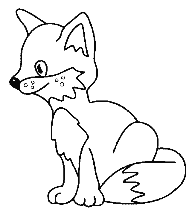 coloriage renard 02
