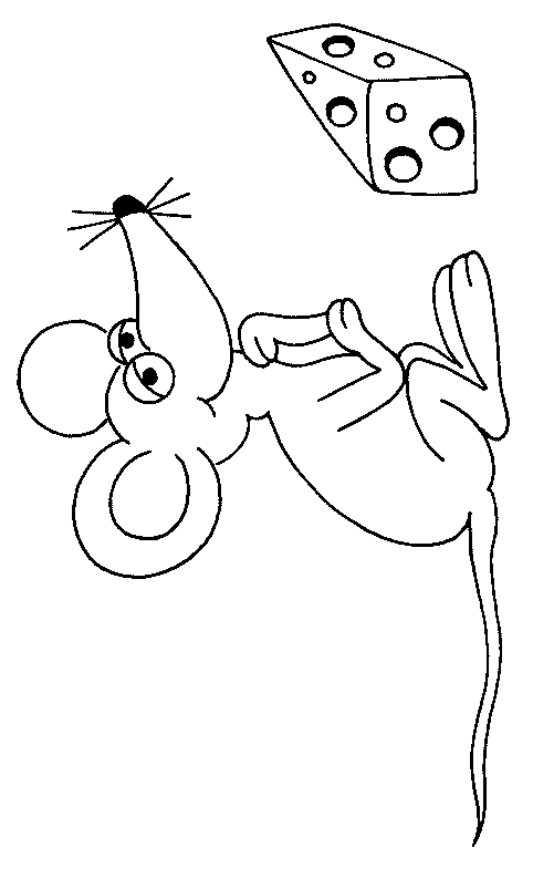 coloriage de souris 01