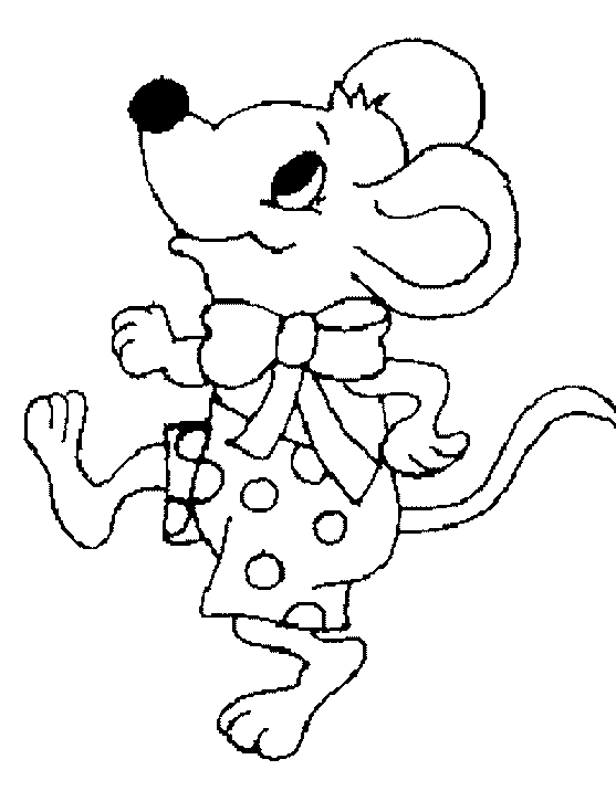 coloriage de souris 02