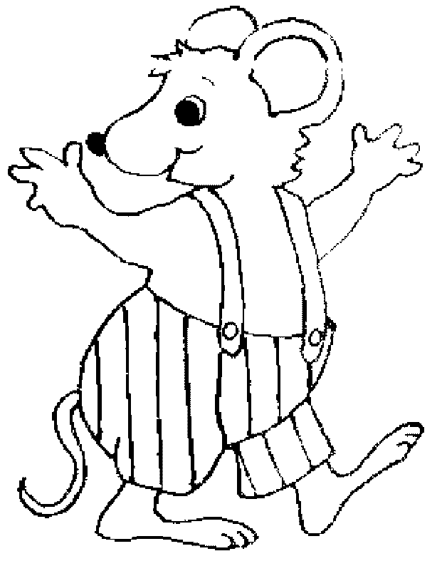 coloriage de souris 05