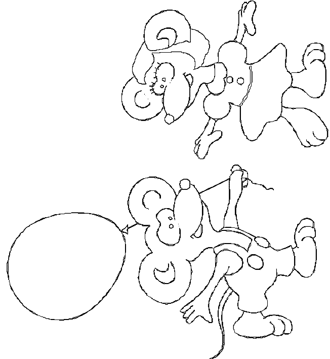 coloriage de souris 06