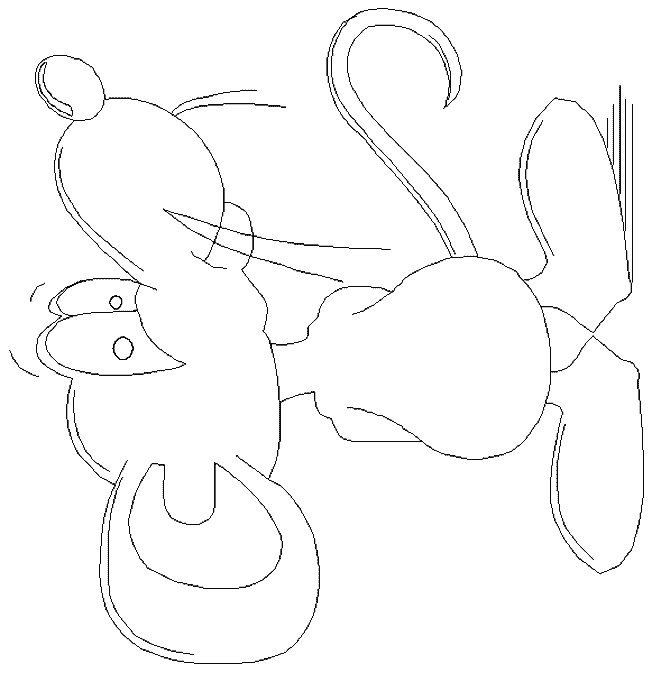 coloriage de souris 07