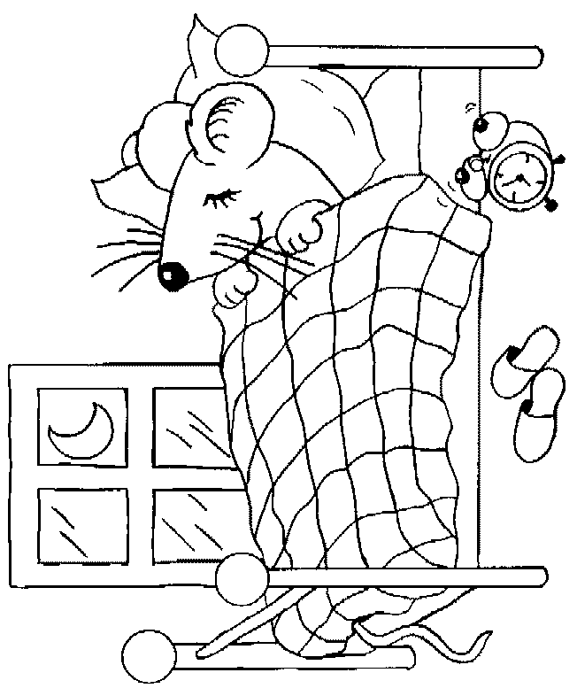 coloriage de souris 14