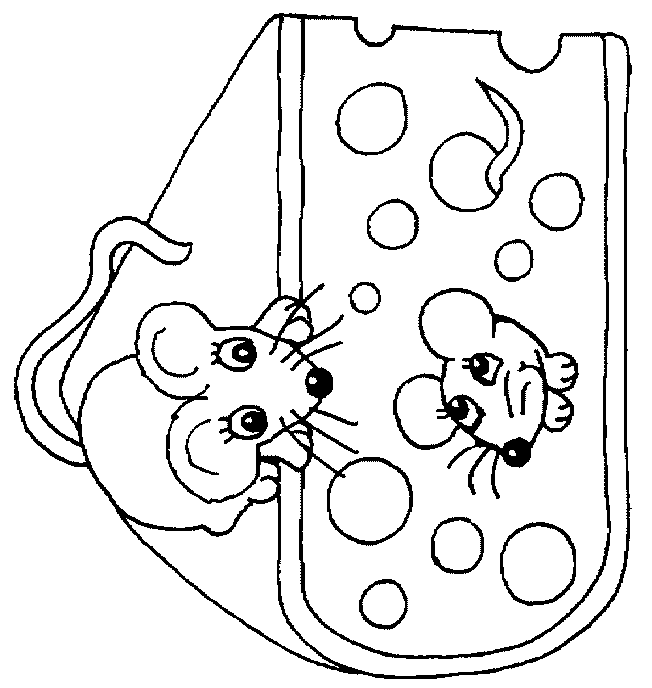 coloriage de souris 16