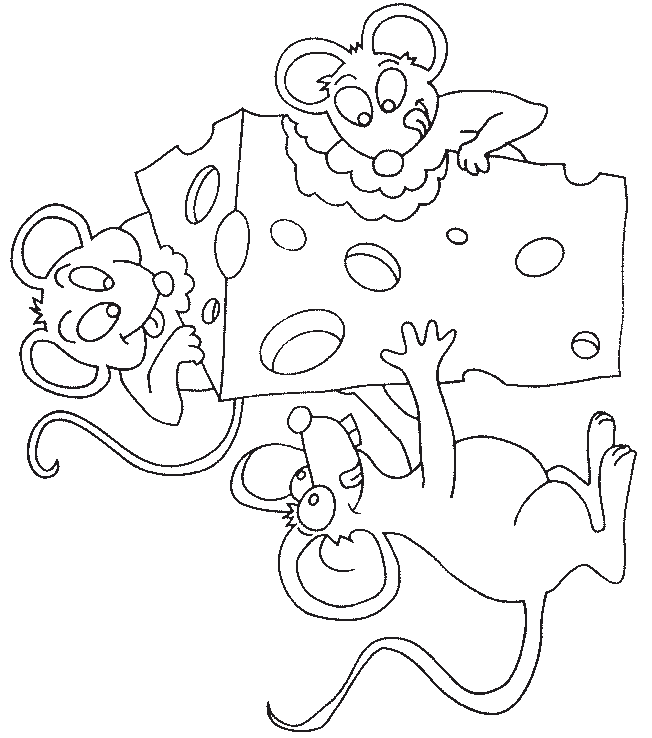 coloriage de souris 18