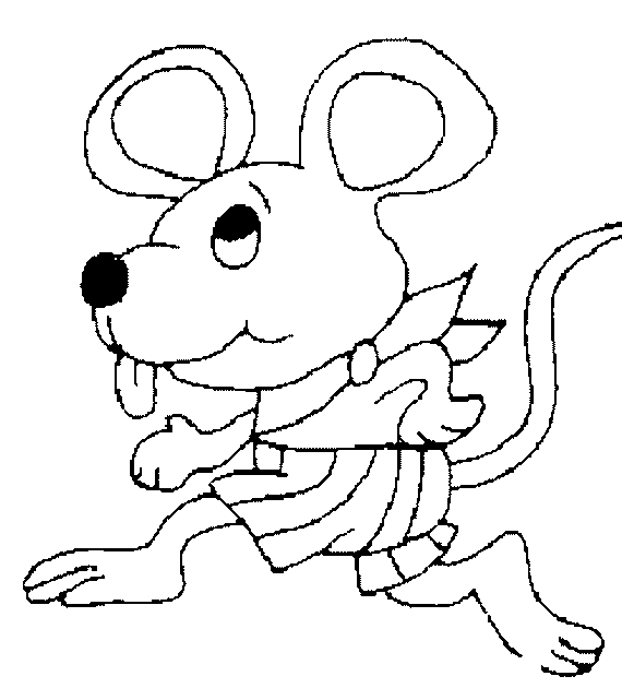 coloriage de souris 19
