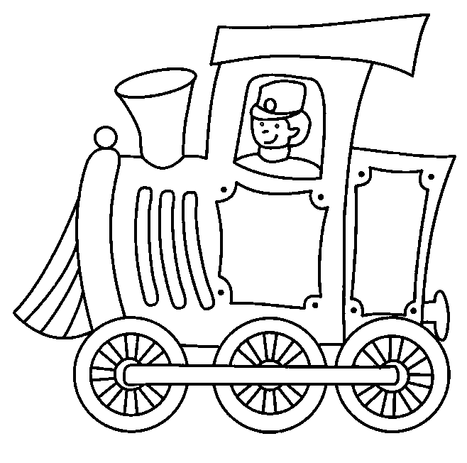 coloriage train 02