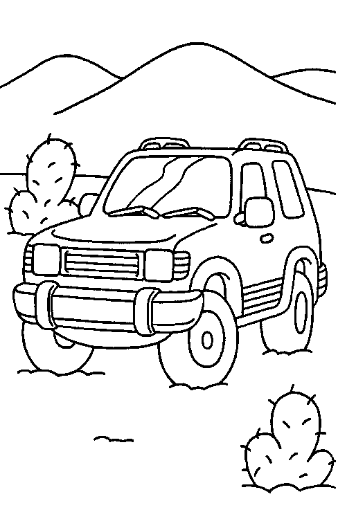 coloriage de voiture 16
