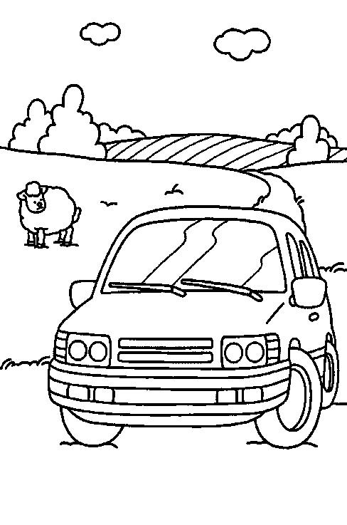 coloriage de voiture 17