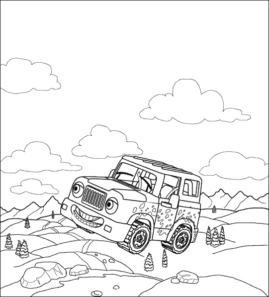 coloriage de voiture 26