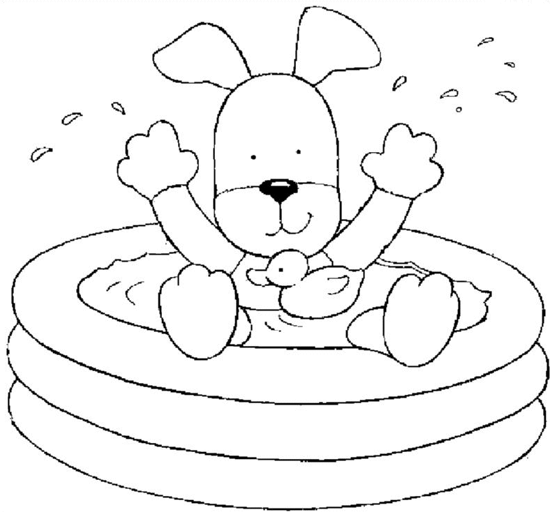 coloriage salle de bain 18