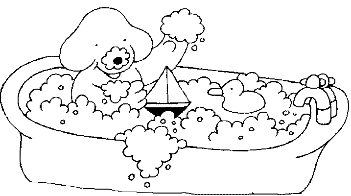 coloriage salle de bain 19