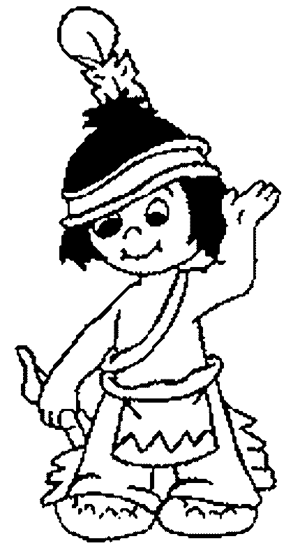 coloriage indien 03