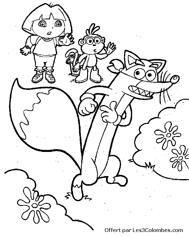 coloriage dora 18