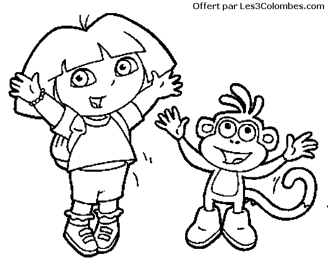 coloriage dora 20