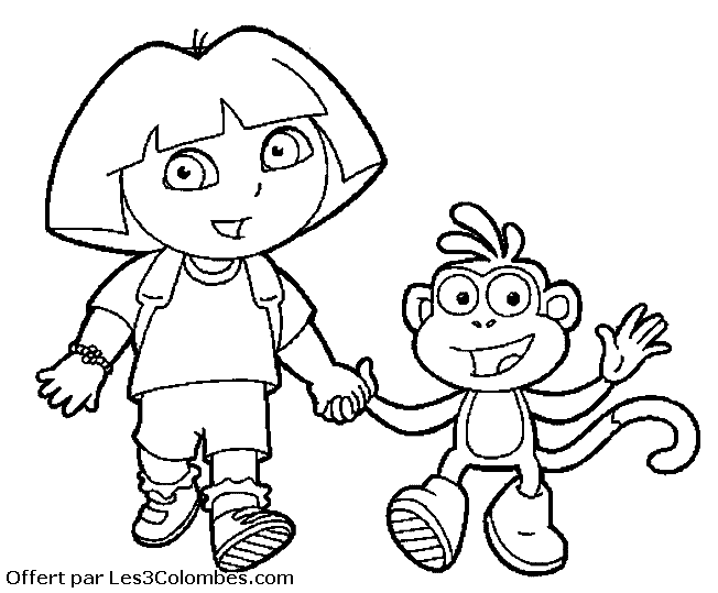 coloriage dora 36