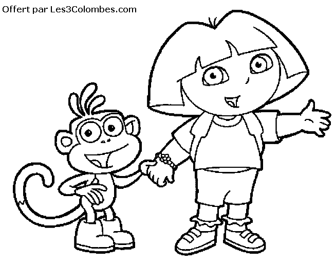 coloriage dora 44