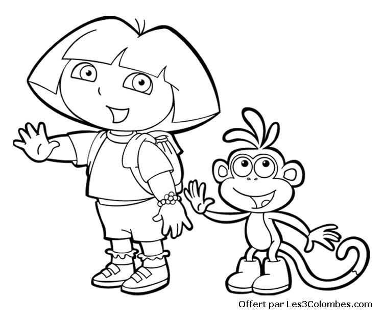 coloriage dora 46