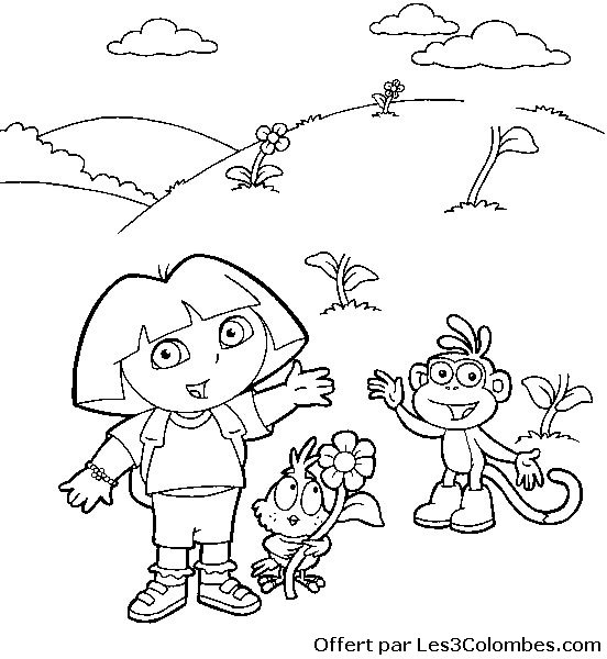 coloriage dora 64