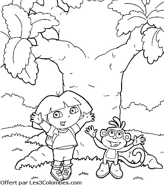 coloriage dora 65