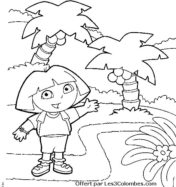 coloriage dora 67
