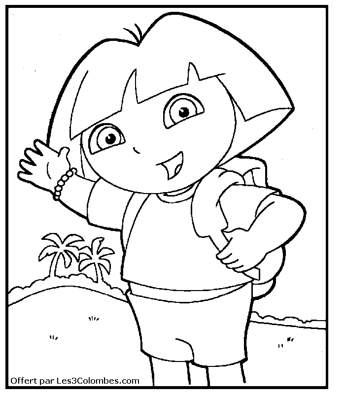 coloriage dora 78