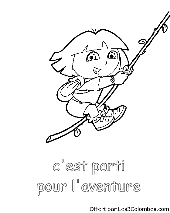 coloriage dora lexploratrice 03